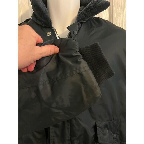 Workgear Vintage Bomber Navy Blue Insulated Jacket. Size XL - Picture 5 of 6